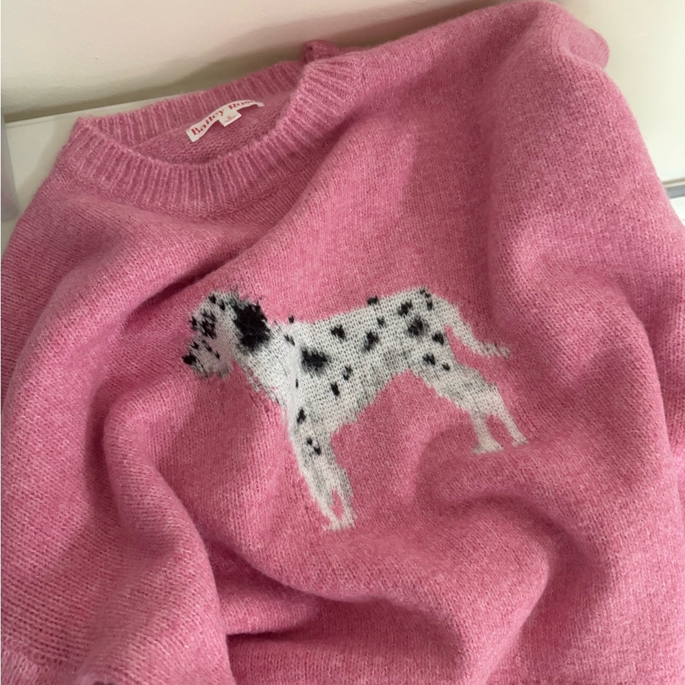 Bailey Rose Pink Dalmatian Sweater S - Picture 5 of 5
